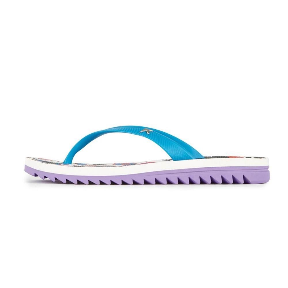 Detalhes do Chinelo Kenner Ibiza Morangos Feminino - Azul e Lilás