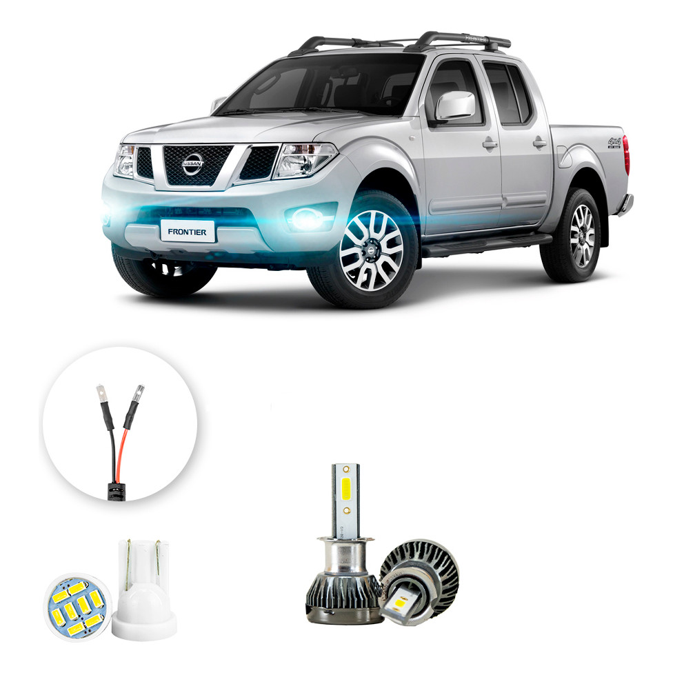 Ultra Led Nano 22000lm Nissan Frontier 2014-2021 Farol Milha