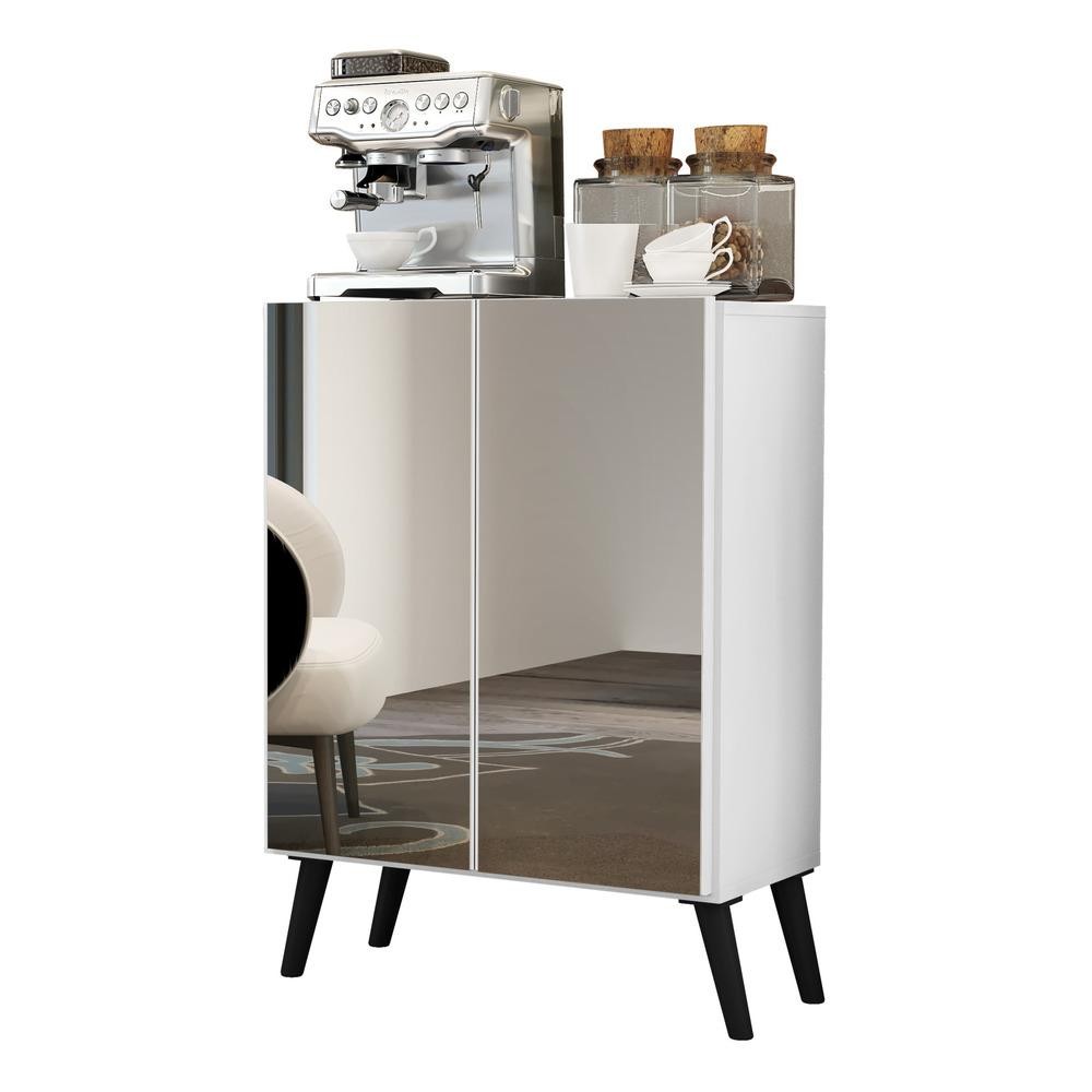 Aparador Buffet 2 portas com Espelho Retrô Vegas Multimóveis V3613 em Oferta na Shopee
