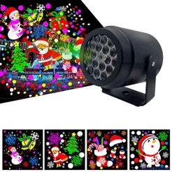 Projetor Natal LED 16 Padrões Bivolt