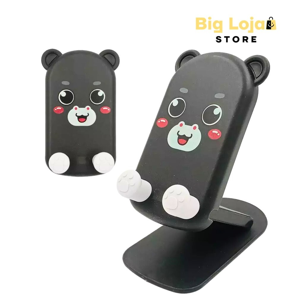 Suporte de Celular Dobrável Bichinhos Fofos para Mesa