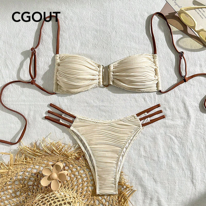Biquíni Sexy com cadarço, maiô feminino de praia — imagem 1