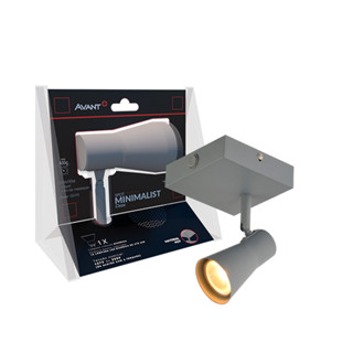 Spot Led Minimalist GU10 110v/220v Bivolt Cinza Fend Avant em Oferta na Shopee