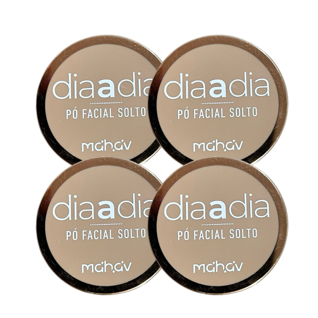 Kit c/4 - Pó Facial Solto Dia a Dia Mahav - PSD-MV