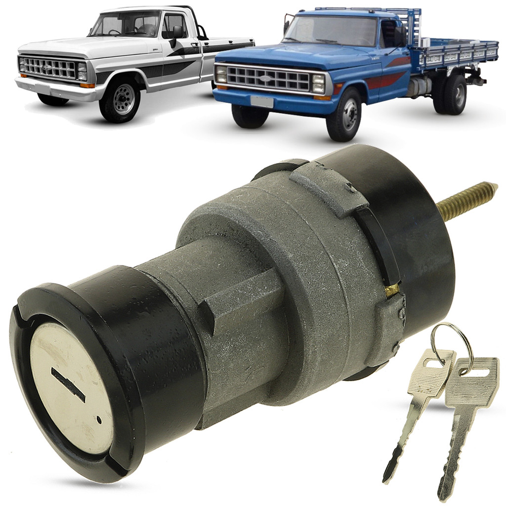 Cilindro de Ignição Partida Com Comutador e Chave Ford F100 1971 a 1985 F1000 F4000 F11000 1979 1980 81 82 83 84 1985