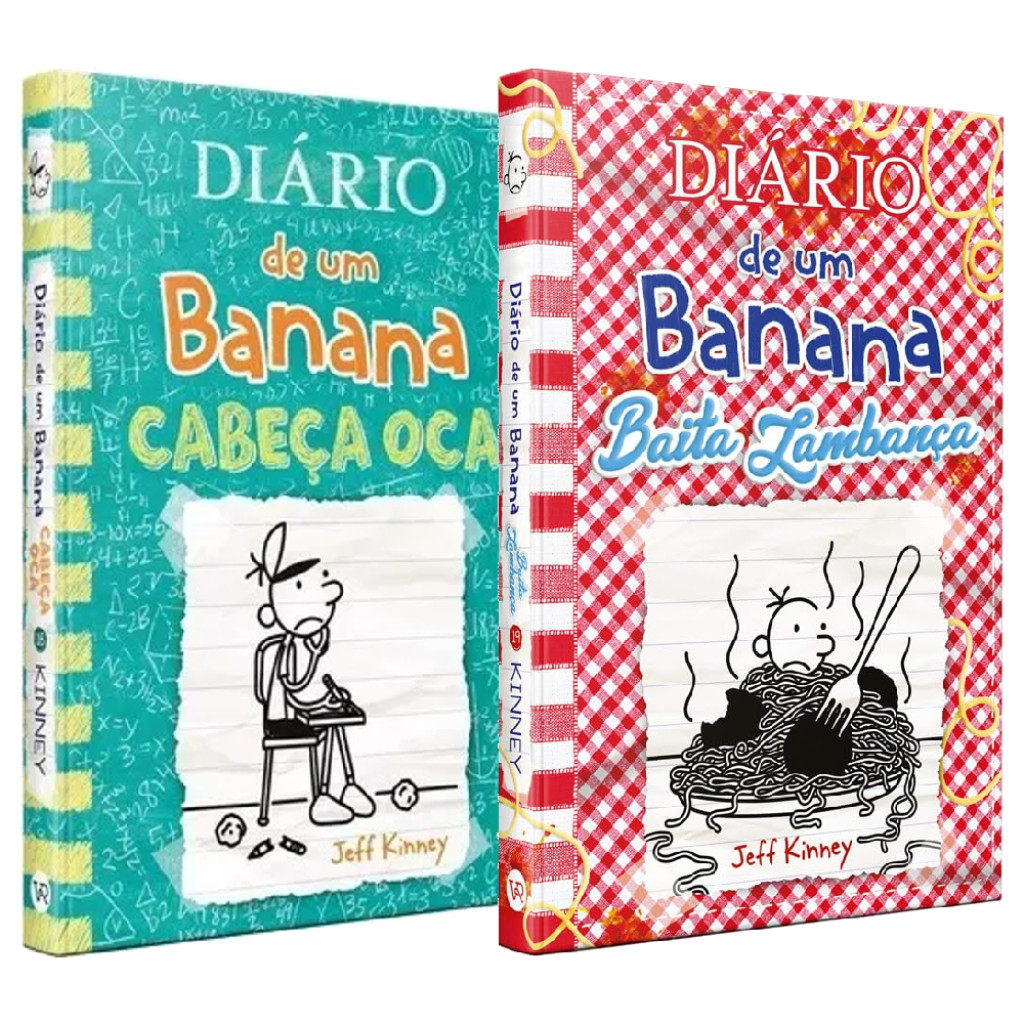 Coleção Diário de um Banana - Vol 18 e 19: CABEÇA-OCA + BAITA LAMBANÇA