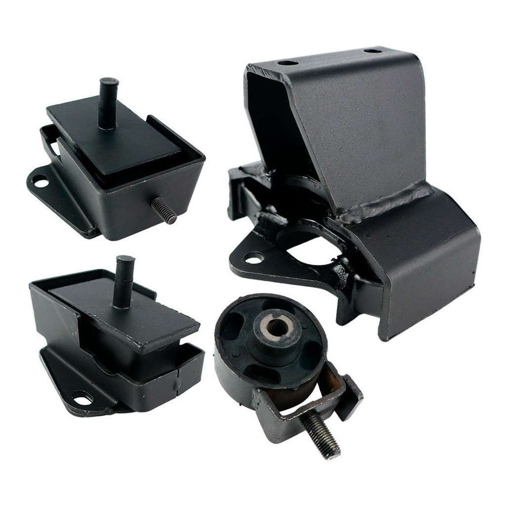 Kit 4 Coxins do Motor e Cambio Automatico L200 HPE Sport Outdoor 4X4 2003 2004 2005 2006 2007 2008 2009 2010 2011 2012