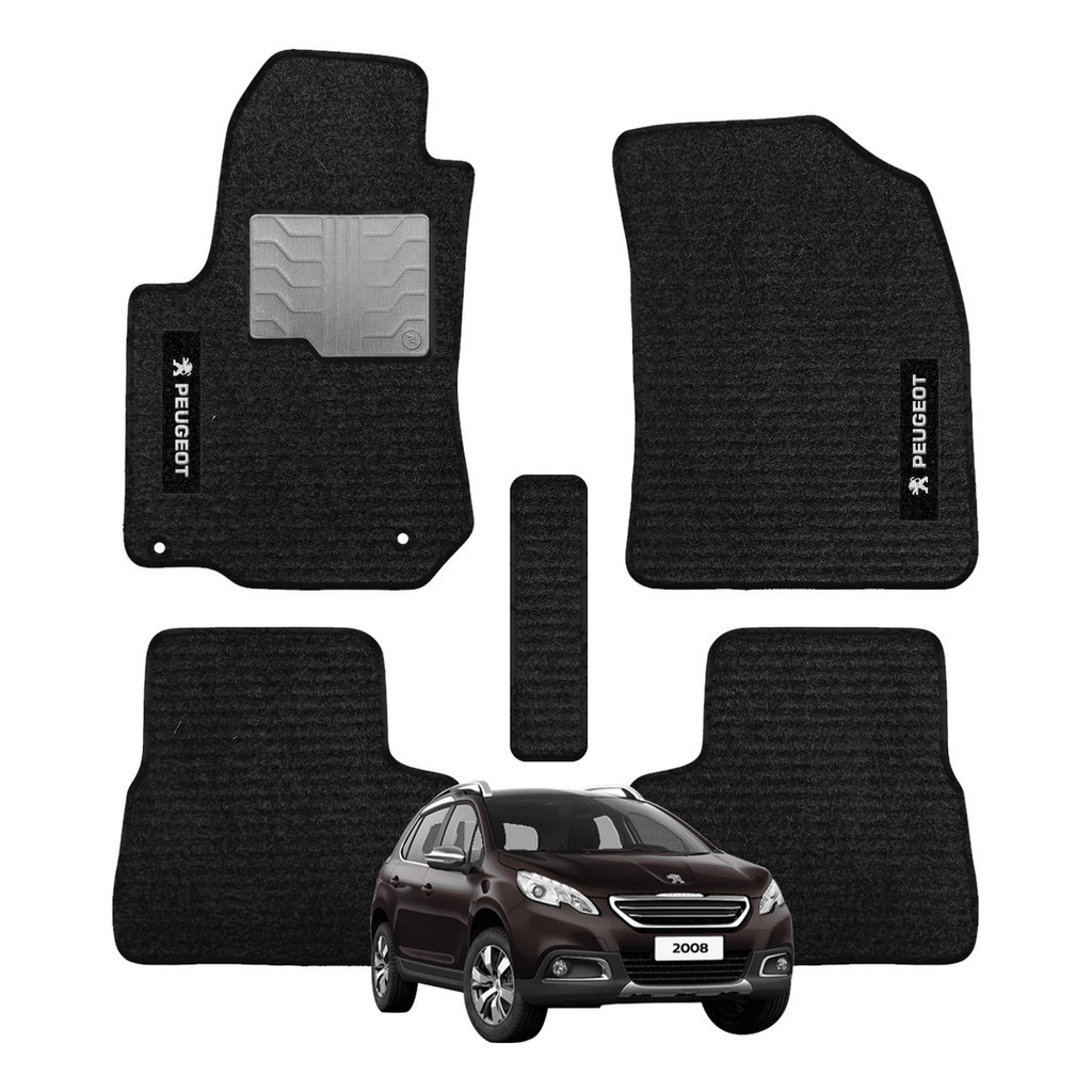 Kit de tapetes 5 peças específico 2008 2013 14 ... 23 2024 Carpete Preto