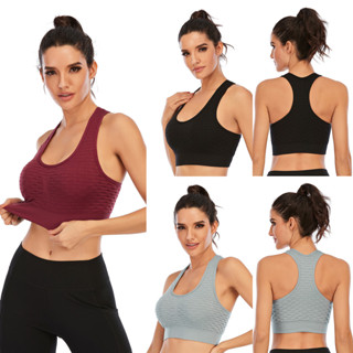 Hot Wind Sutiã Top Feminino Alta Compressão Academia Fitness C/ Bojo