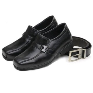 Kit 1 Par De Sapato Social Infantil Masculino + Cinto Infantil em Oferta na Shopee