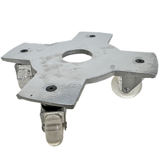 Suporte de Alumínio com Roda Silicone Cruzeta para Vaso 25cm em Oferta na Shopee