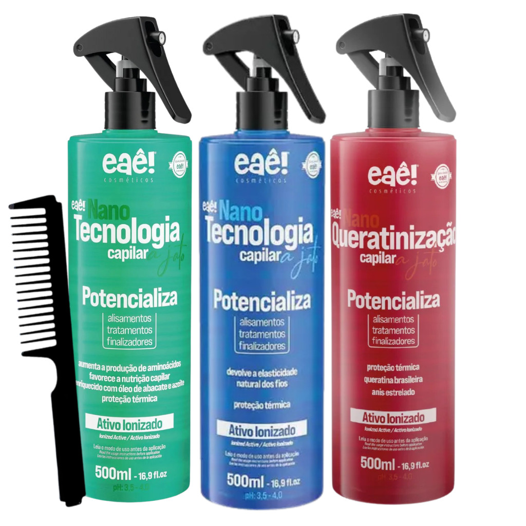 Nanotecnologia Capilar Potencializador Ionizado de Alisamento Efeito Liso, Hidratante e Anti-Frizz em Oferta na Shopee