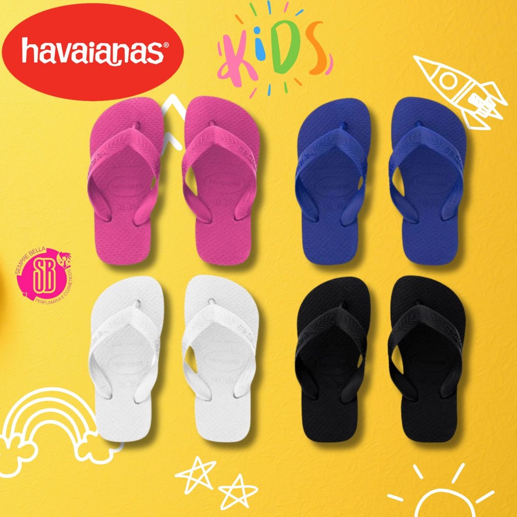 Chinelo Sandalia Havaianas Top Kids Infantil C/ Nota Fiscal