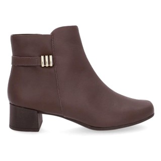 Bota Usaflex Feminina Couro Salto Bloco Enfeite em Oferta na Shopee