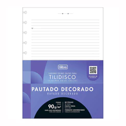 Bloco para tilidisco universitário pautado 80 folhas Tilibra