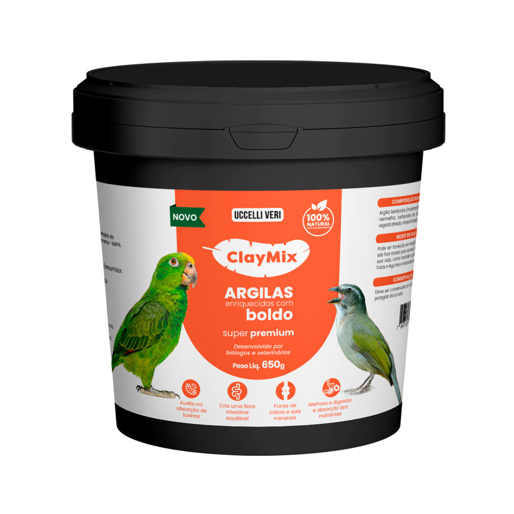 ClayMix - 475g Argilas enriquecidas com boldo em Oferta na Shopee