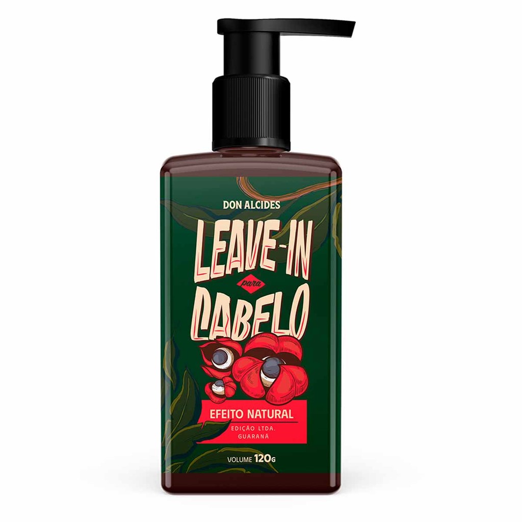 Leave-in Para Cabelo Masculino Guaraná 120g Don Alcides