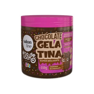 Gelatina Chocolate #todecacho Kids Super Brilhante 550g em Oferta na Shopee