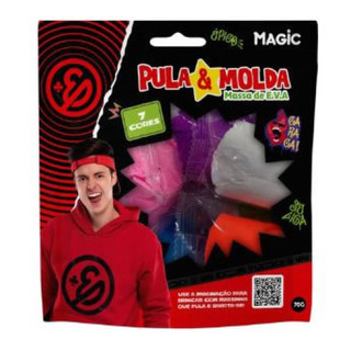 MASSA PULA MOLDA 7 CORES SORTIDAS   70 G ENALDINHO em Oferta na Shopee