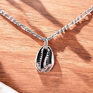 Corrente de Aço Inoxidável 316L e Pingente de Búzio em Metal Zamac - Conexão com o Mar em Oferta na Shopee