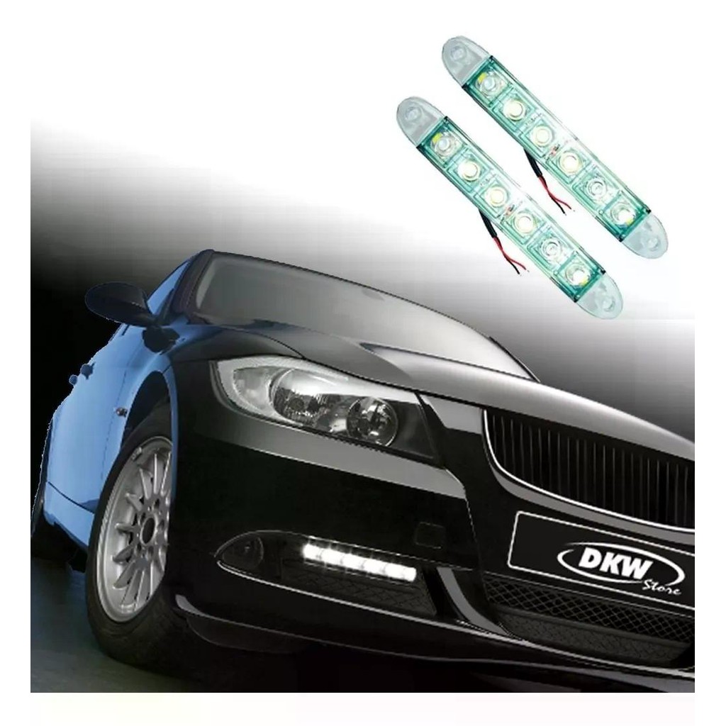 Luz Diurna - DayLight DRL com 6 LEDs - 2 Unidades - DNI 2032 - Automobiles