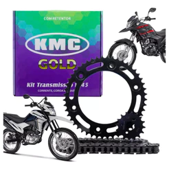 Kit Quite Relação Tração Transmissão Nxr Bros 160 e Xre 190 2016 à 2026 Com Retentor Original KMC