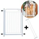 Portao grade de seguranca largura 70 cm e extensor de 10 cm - ALG branco