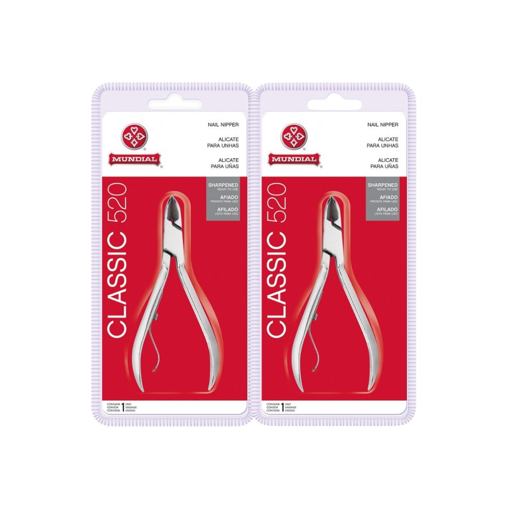 Kit 2 Alicate De Corte Unha 520 Classic Profissional Mundial em Oferta na Shopee