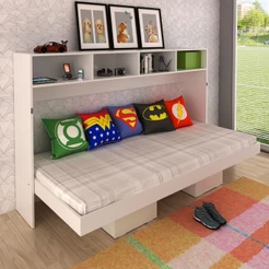 Cama de Solteiro Articulável 6 Prateleiras