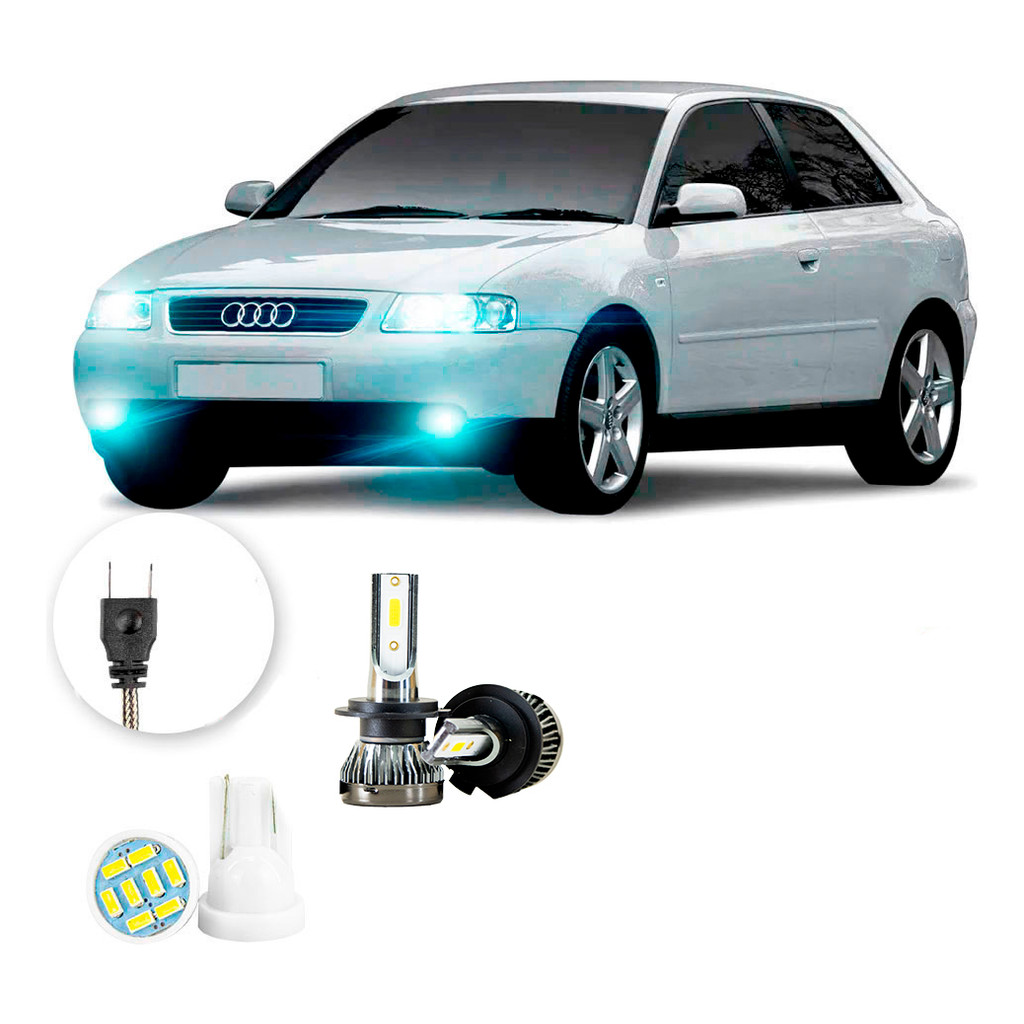 Ultra Led Nano 22000lm Audi A3 2001-2006 Farol Milha H7 em Oferta na Shopee