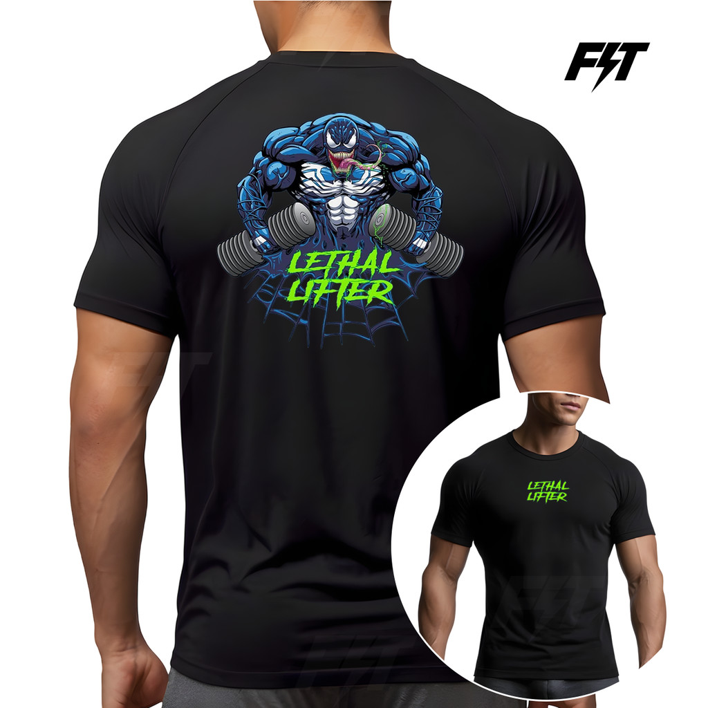 Camiseta Dry Fit Masculina Venom Lethal Lifter P/Treino Muscle Fit