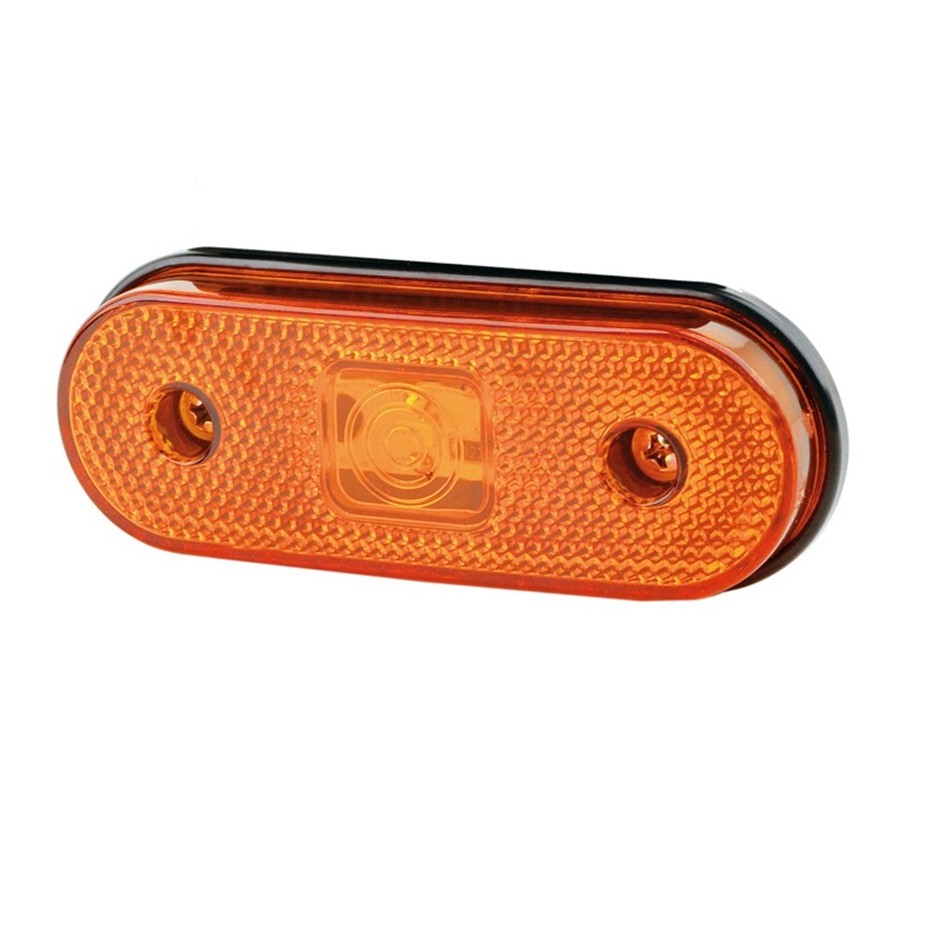 Lanterna LED Lateral Carreta Facchini, Rosseti Sem Suporte - Amarela  (L3023)