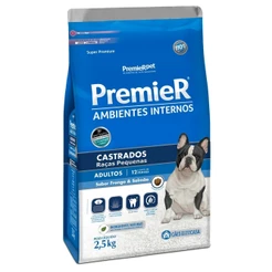 Ração Premier para Cães Adultos Castrados Ambientes Internos 2,5 kg