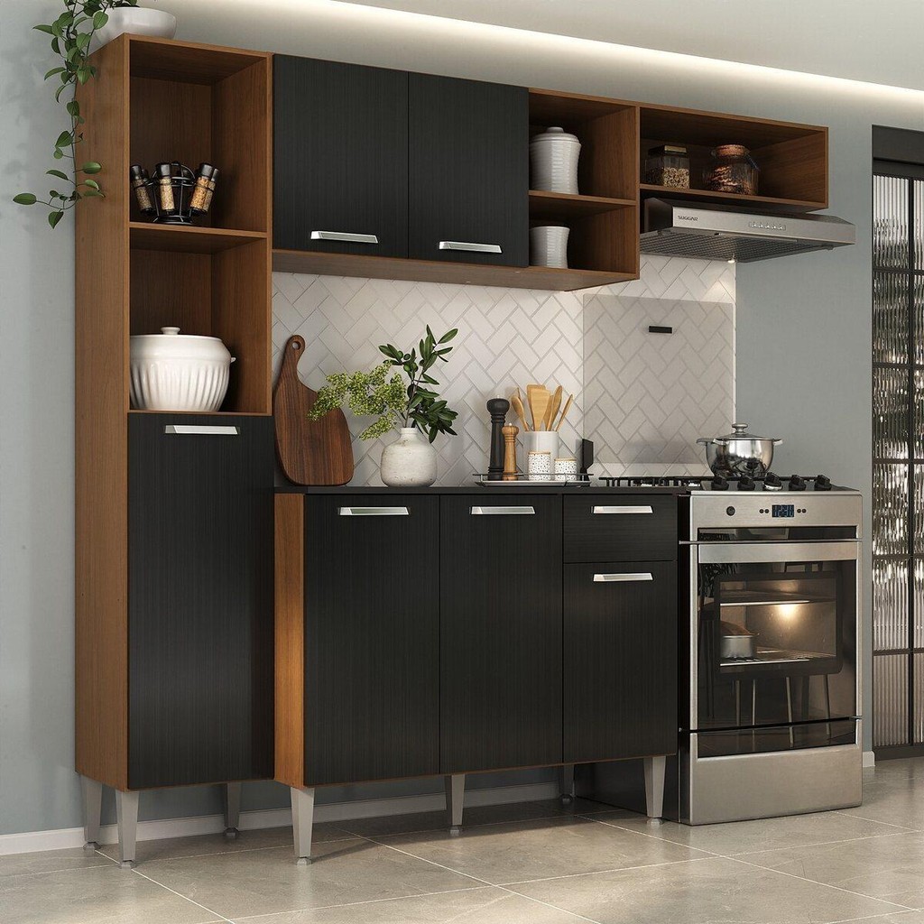 Armário de Cozinha Compacta Smart Multimóveis MP2183 - Home & Living