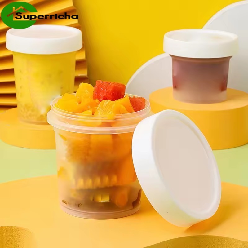 Recipientes Para Alimentos PP De Vários Tamanhos 100ML-500ML | Organizadores De Geladeira Transparentes , Design Empilhá