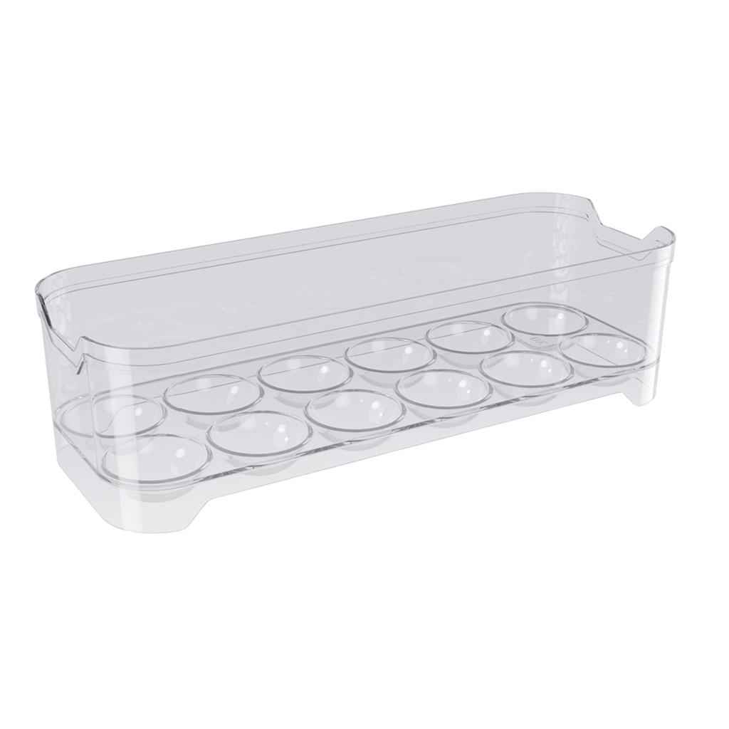 Porta Ovos Transparente Organizador Geladeira Empilhavel UZ422 UZ Utilidades 12 Ovos Slim