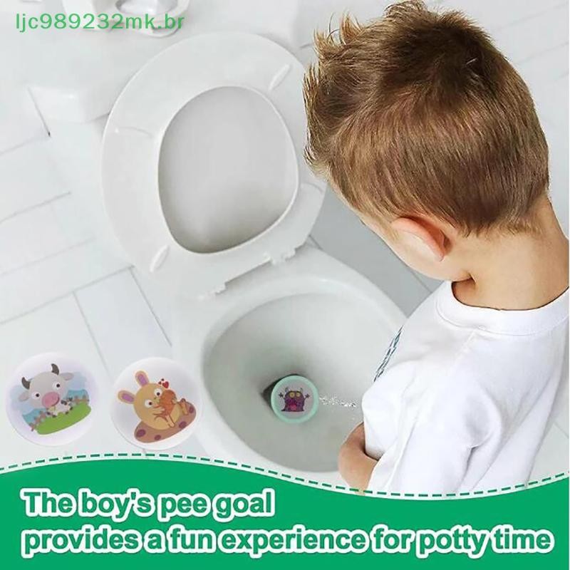 [MYBR] 1 Conjunto De Adesivo De Vaso Sanitário Que Muda De Cor , Termocrômico Para Treinamento De Mictório Mudança À Pro
