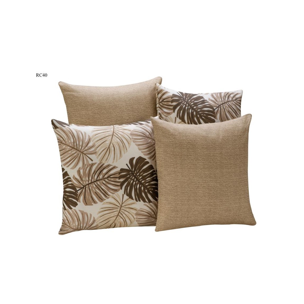 Kit com 4 Capas de Almofadas Decorativas Gorgurinho com Zíper