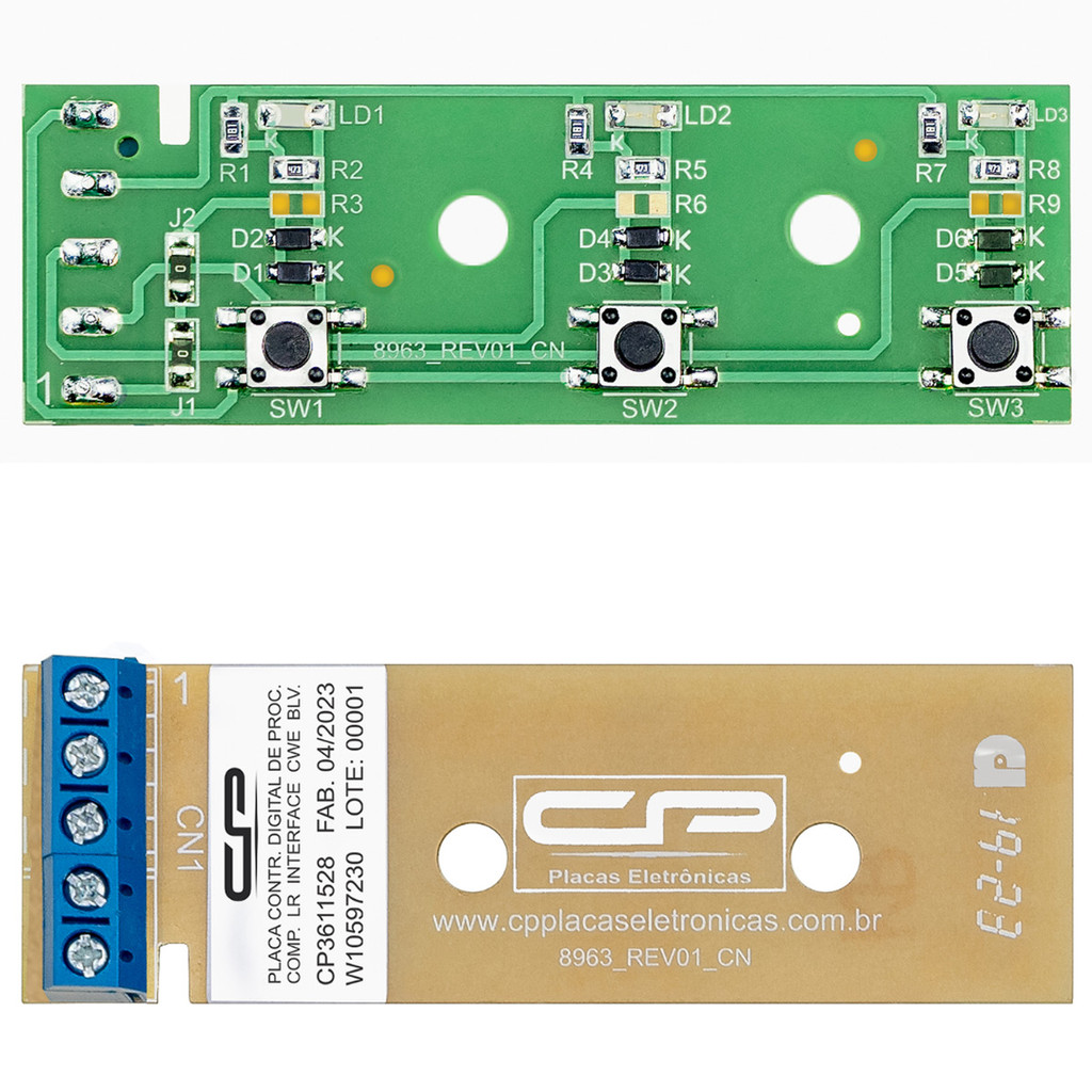 Placa Interface Lavadoras Consul CWE08 / CWE09 / CWE10 / CWE11 / CWB09BB / CWG12 / CWH12 / CWS11
