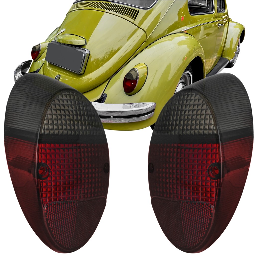 Par Lente Lanterna Seta Pisca Traseira VW Fusca 1200 1300 COR FUME