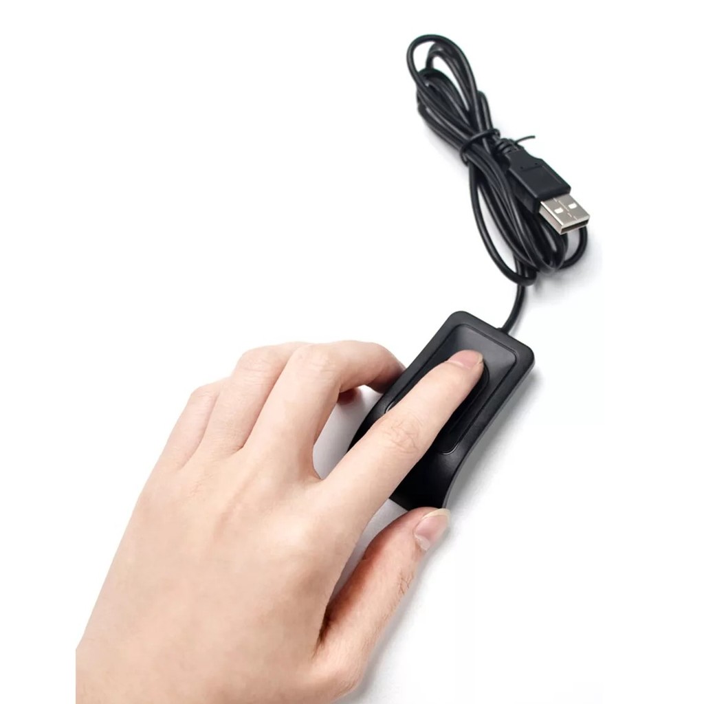 Leitor Biométrico Digital USB ID Controle De Acesso Impressão Digital Scanner Compacto