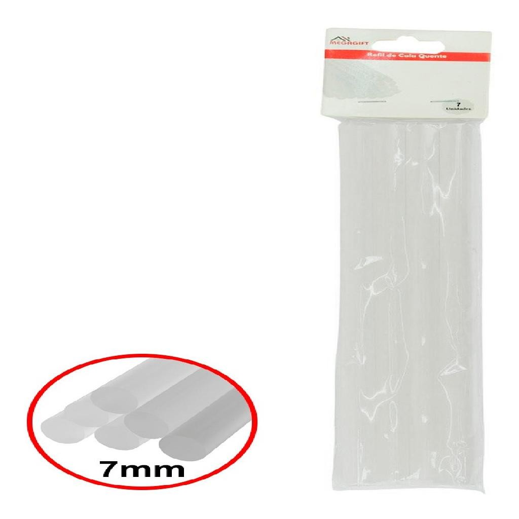 Bastão Cola Quente Refil Pistola Grosso 7mm Artesanato 7pçs