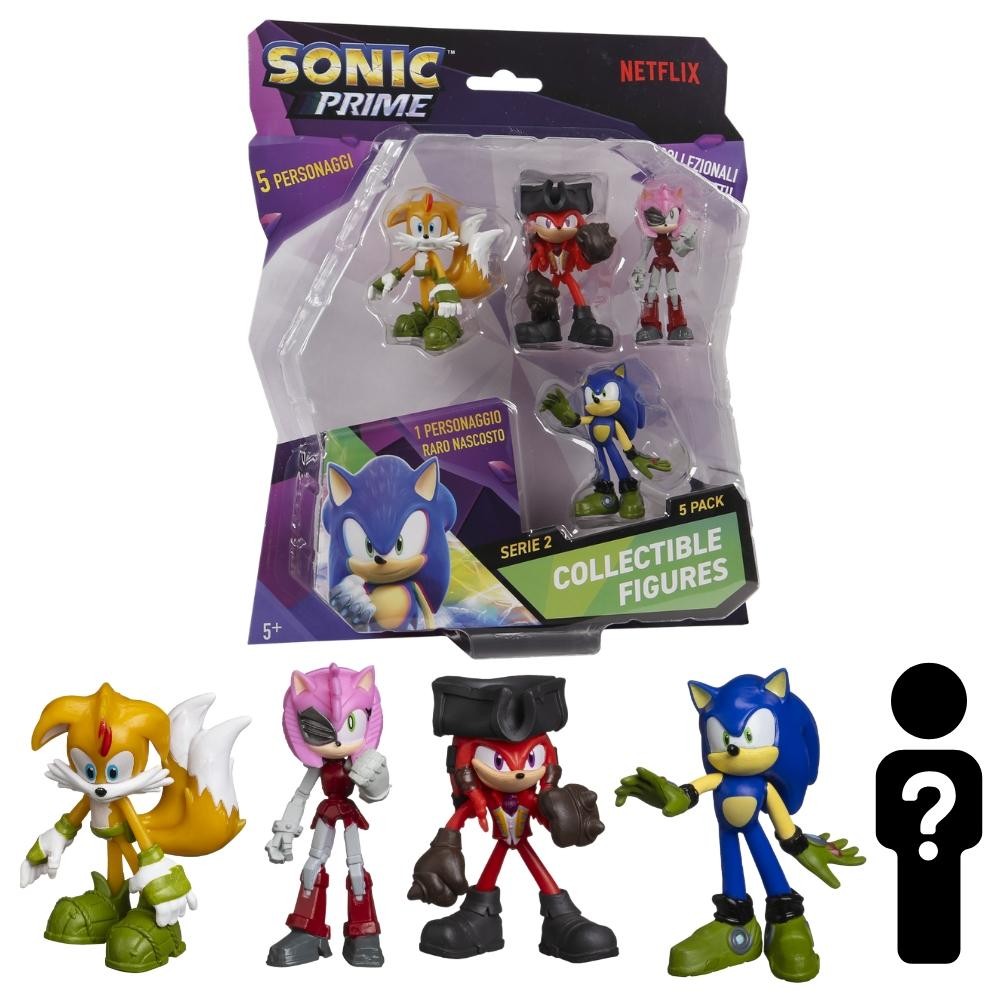 Kit 5 Bonecos Col 6,5cm Tails, Knuckles Pirata, Rose, Sonic em Oferta na Shopee