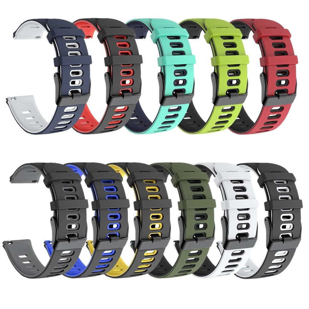Pulseira de Rlógio Silicone 22mm Color Relógio Inteligente Digital Smartwatch Encaixe Universal
