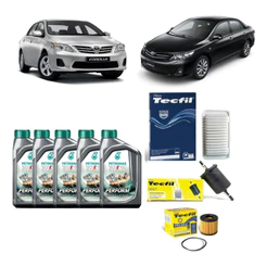 Kit Troca De Oleo E Filtros Toyota Corolla 1.8 2.0 5w30 Sintético Revisão Original