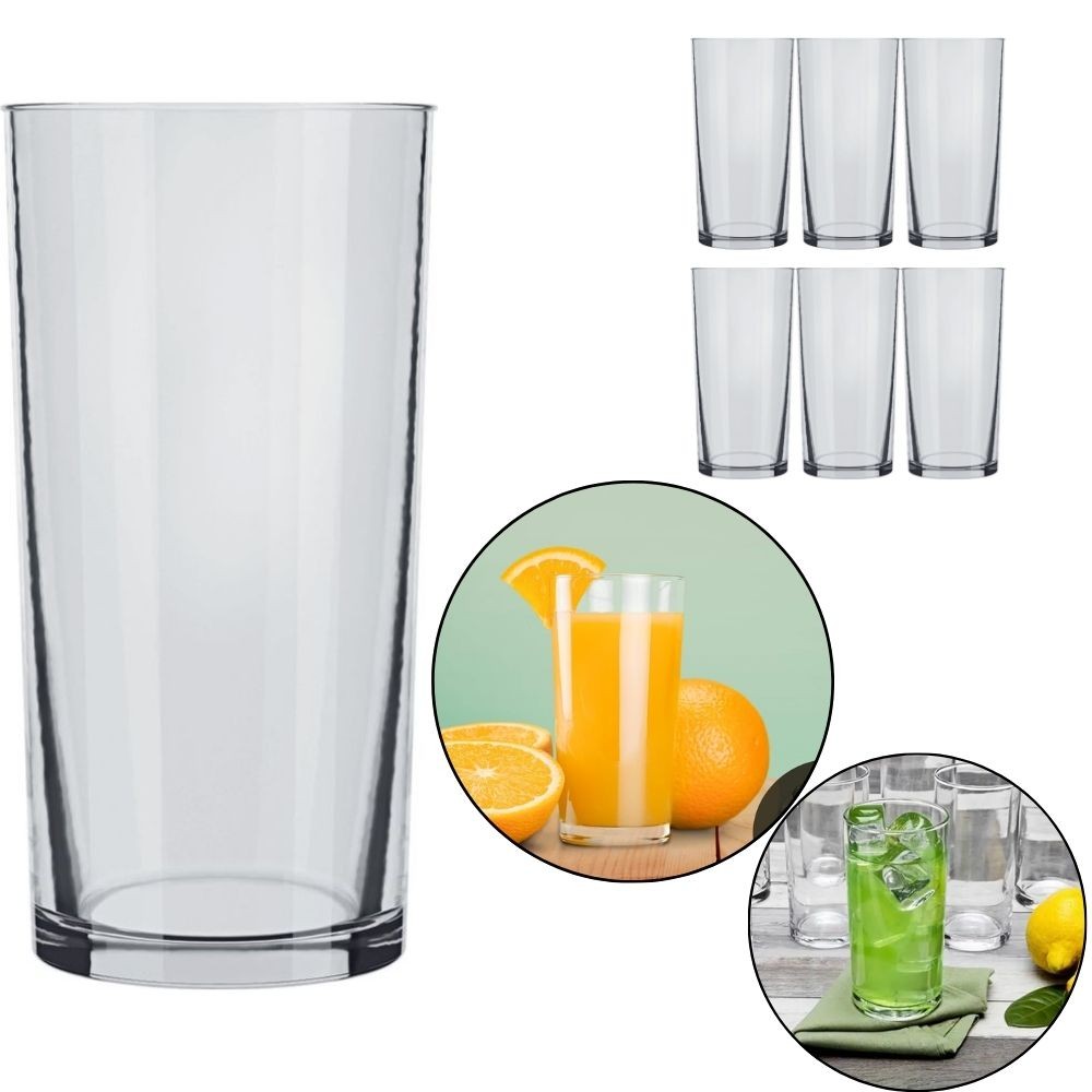 Jogo Copos Cylinder Long Drink Nadir 300ml Kit 06 Unidades