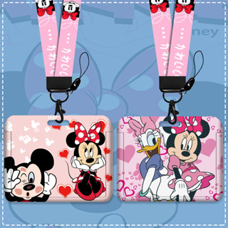 Volta às Aulas Porta-cartões Minnie em ABS com Cordão Protetor de Crachá de Acesso Capa para Cartões em Oferta na Shopee