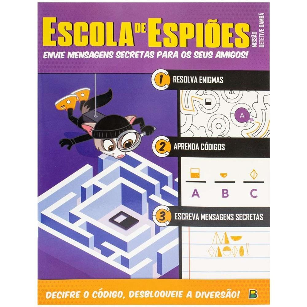Livro de Atividades Escola de Espiões Missão Detetive Gambá