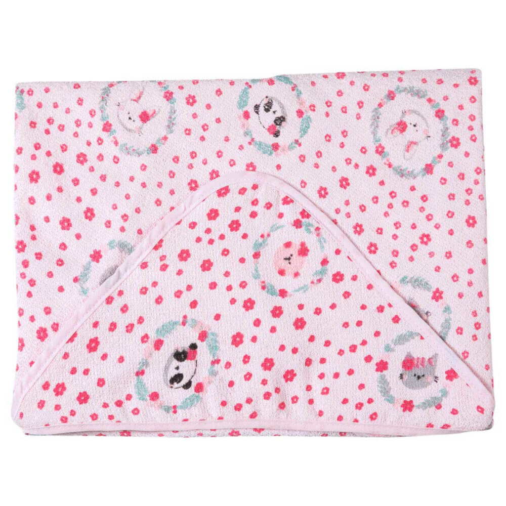 Toalha Felpuda Papizinha Karinho Capuz Estampa Amiguinhas em Oferta na Shopee