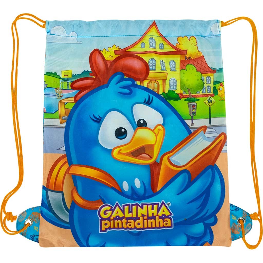 Sacola Mochila Galinha Pintadinha Artigo Escolar Xeryus 8907